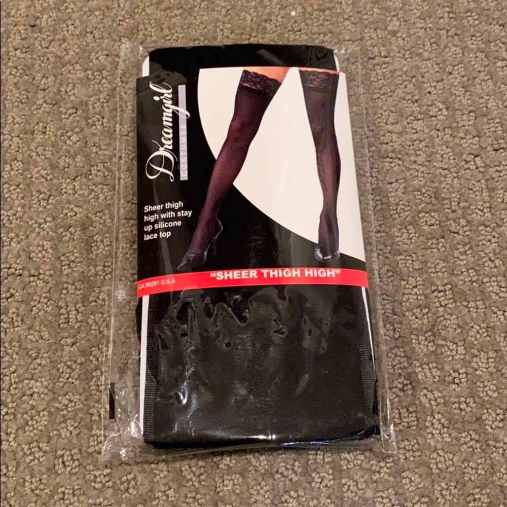 Sheer thigh highs